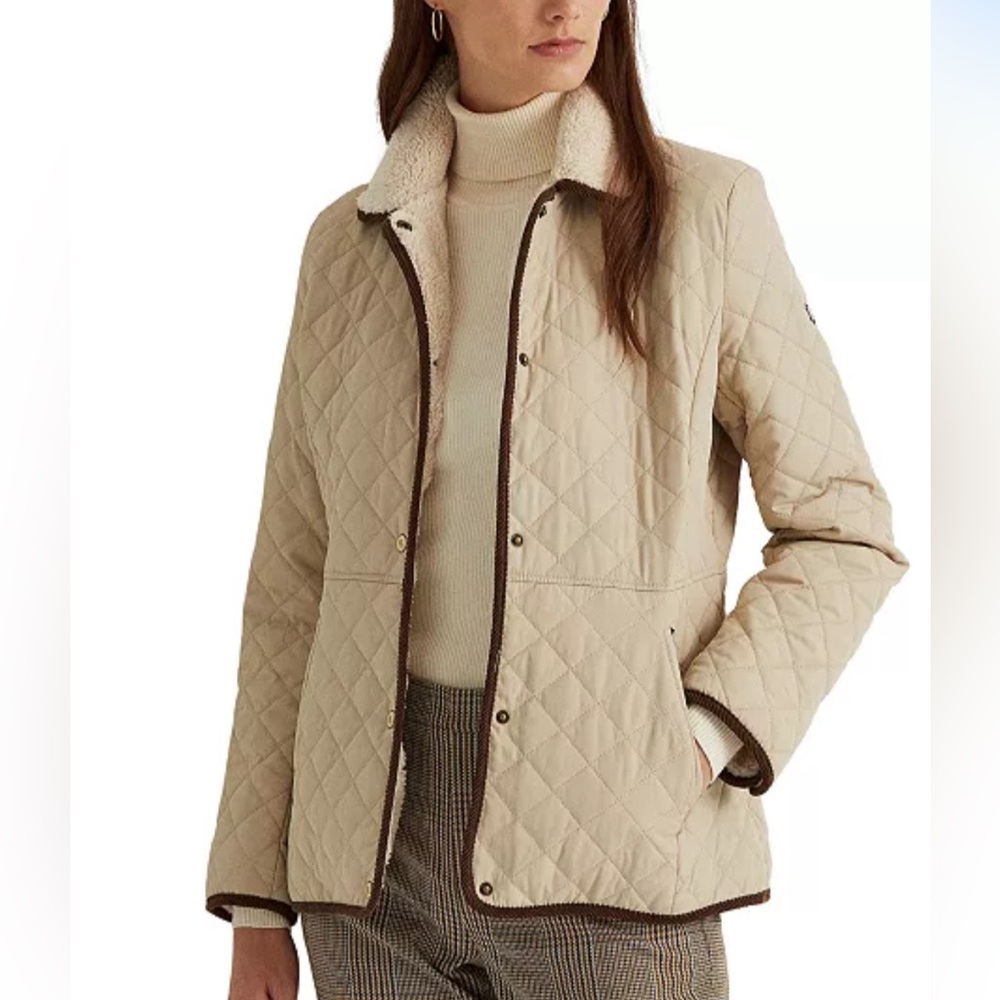 Ralph Lauren Quilted Barn Coat NEW Size Medium